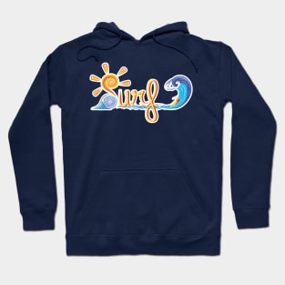 Surfing on high tide Hoodie